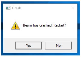 BeamhascrashedRestart